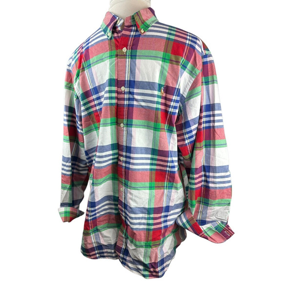Polo Ralph Lauren Multi-Colored Plaid Button Down Shirt Men's Big & Tall XXL - Picture 3 of 12